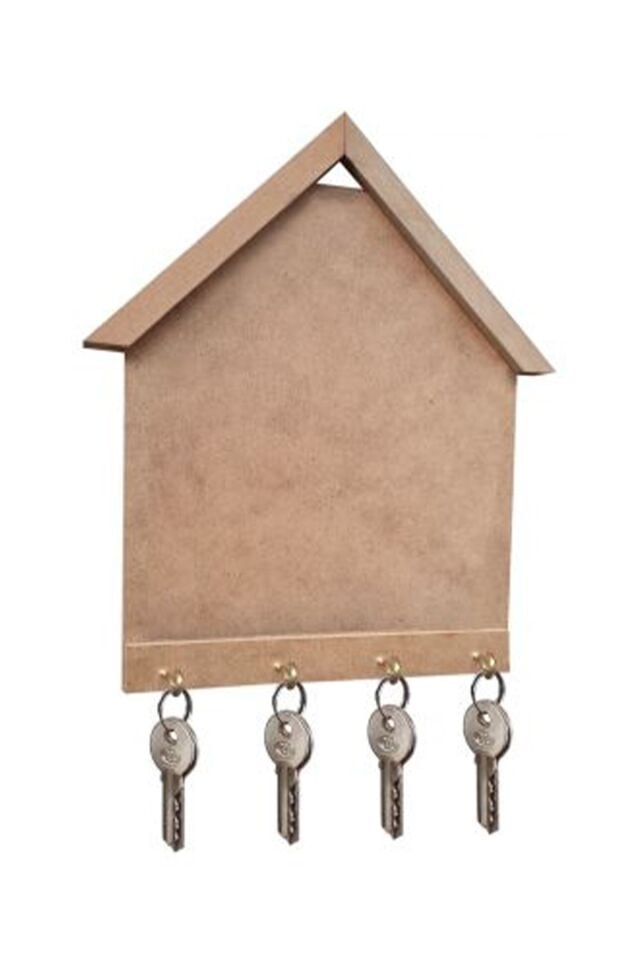 AHŞAP ÇAMSAN MDF ANAHTARLIK (BOYAMA)