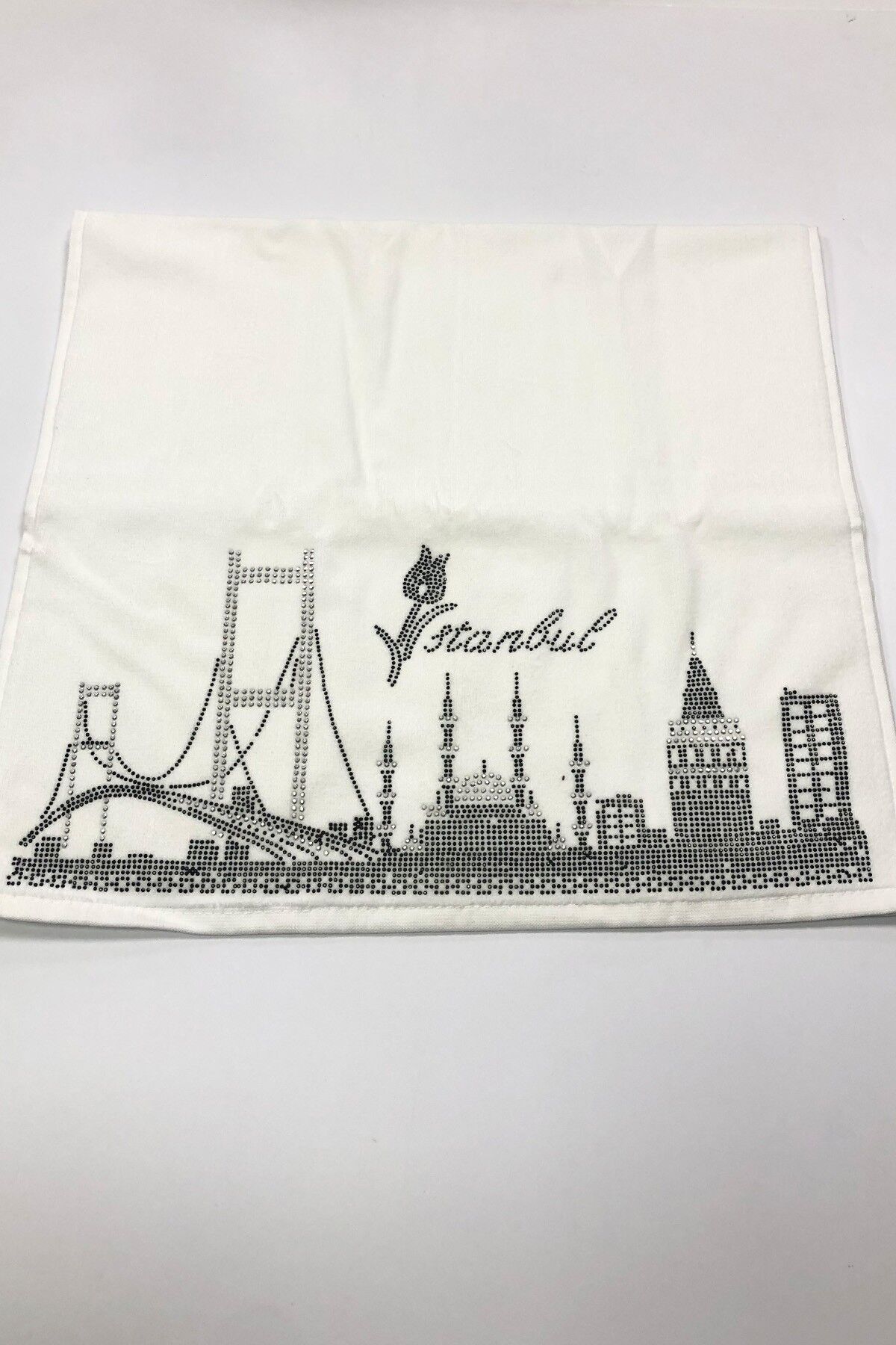 KADİFE HAVLU 50X90 İSTANBUL DESENLİ