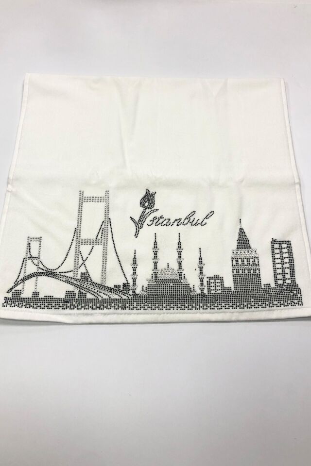 KADİFE HAVLU 50X90 İSTANBUL DESENLİ