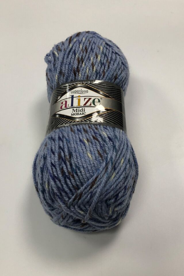 ALİZE SÜPERLANA MİDİ MOSAIC ÖRGÜ İPİ 100GR