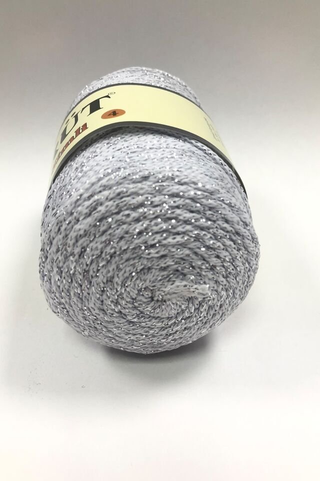 ZÜMRÜT 100GR BEYAZ GÜMÜŞ SİMLİ 4 MM İP