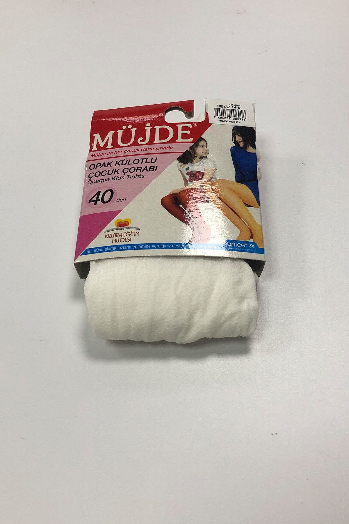 MÜJDE OPAK KÜLOTLU ÇORAP 4-6 YAŞ 40 DEN