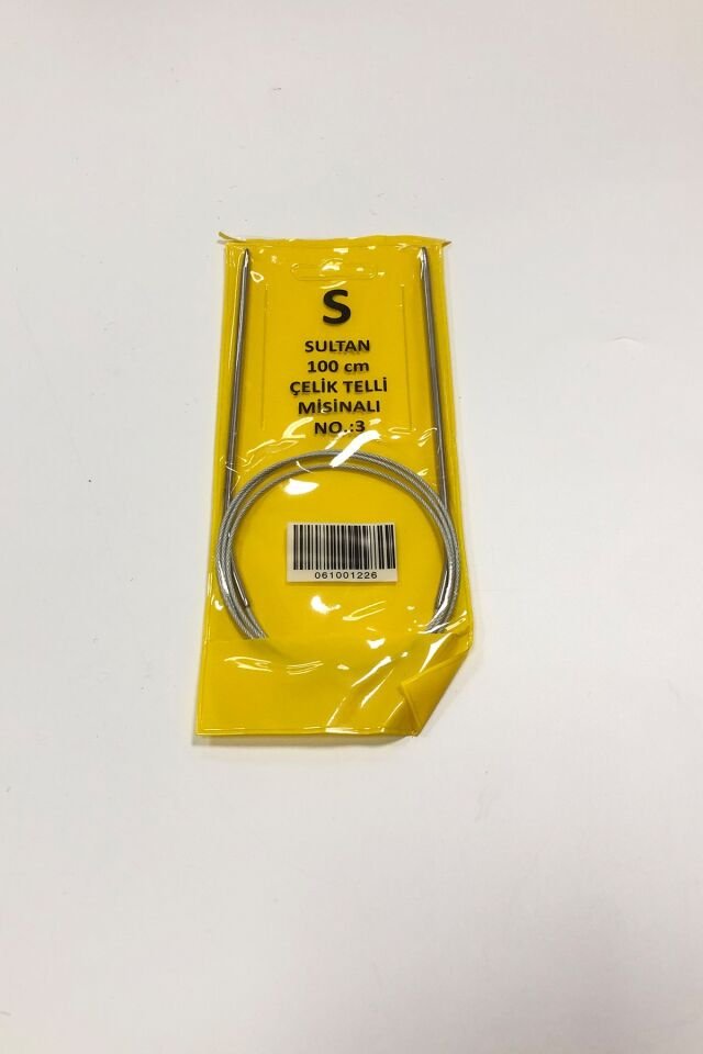 ÇELİK TELLİ MİSİNALI ŞİŞ N0 3 (100CM)