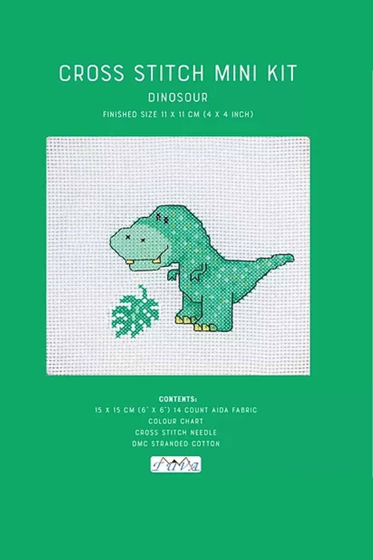 KANAVİÇE KİTİ GROSS STITCH MINI KIT / DINOSOUR