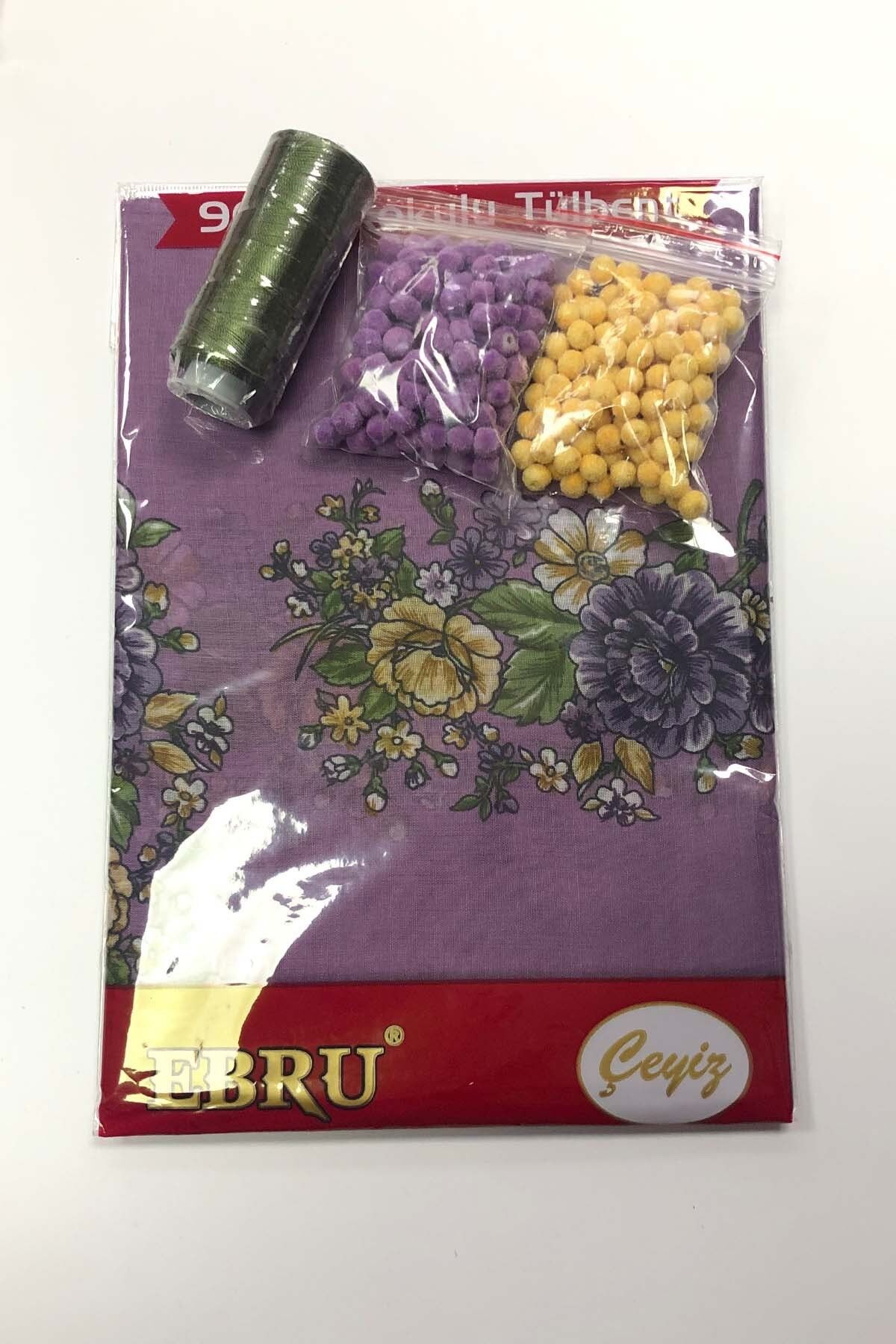 EBRU 90 CM TÜLBENT SET