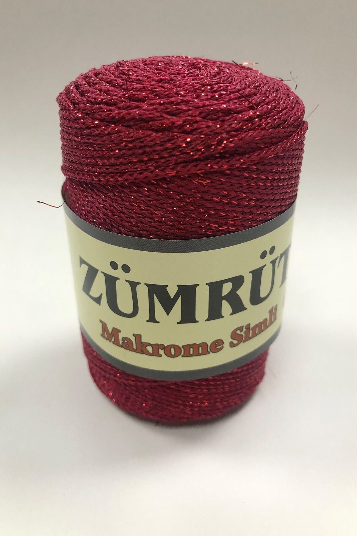 ZÜMRÜT 100GR KIRMIZI SİMLİ 4 MM MACROME İP