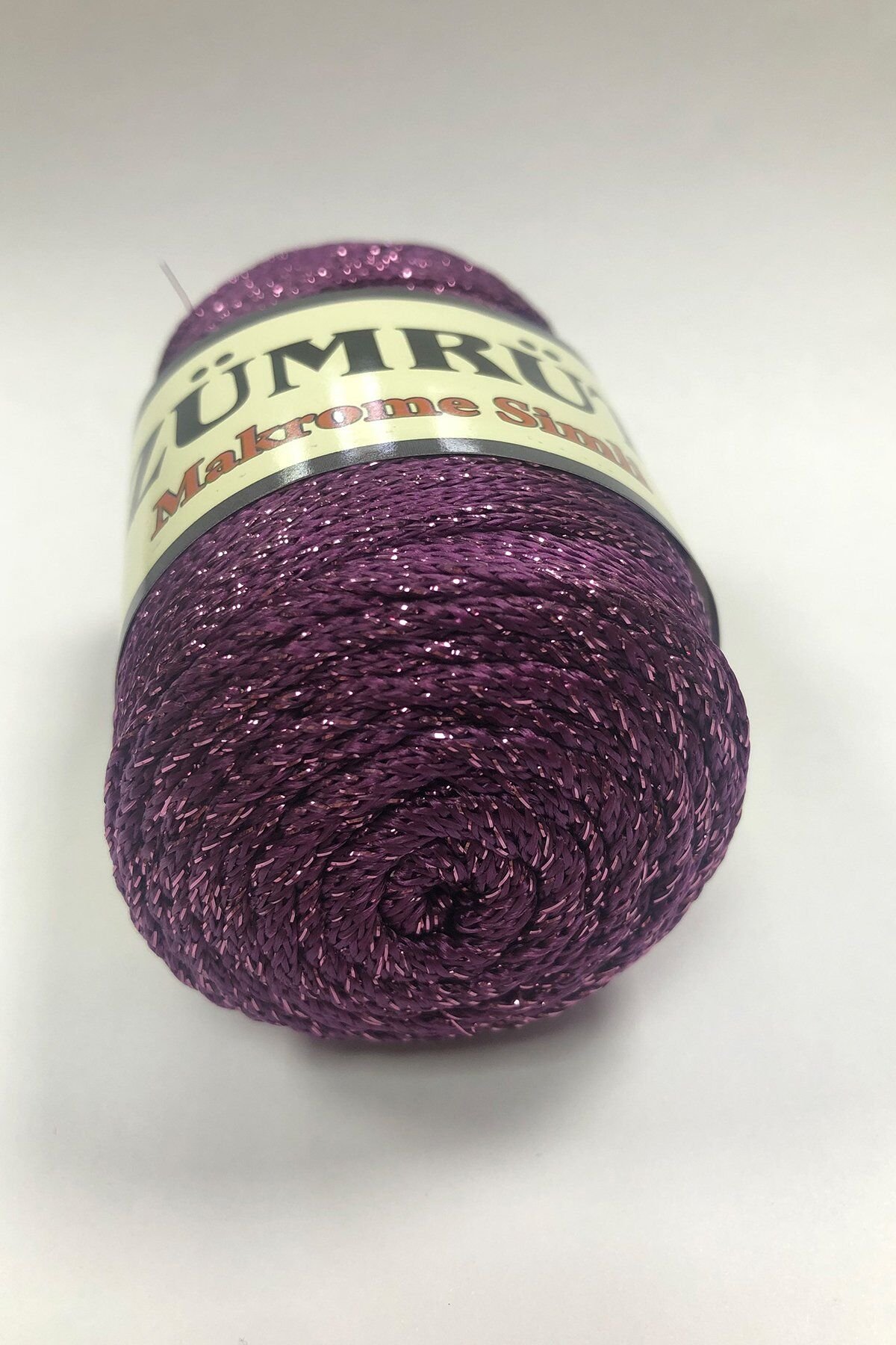 ZÜMRÜT 100GR MOR SİMLİ 4 MM MACROME İP