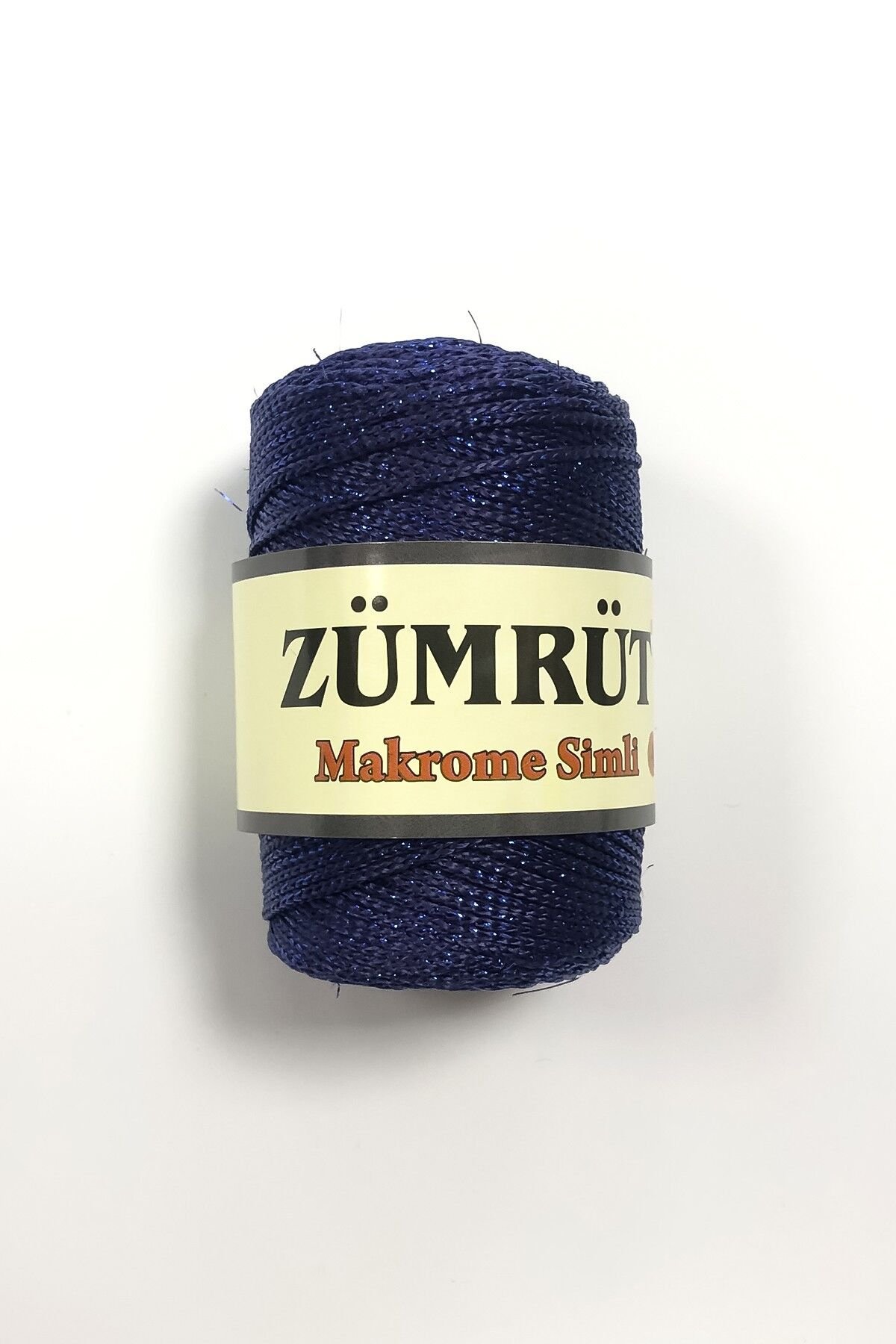ZÜMRÜT MAKROME İP 4 MM LACİVERT SİMLİ