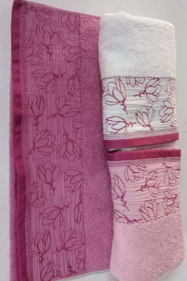 PAMUKLU HAVLU SET 50X90 RENKLİ 3 LÜ