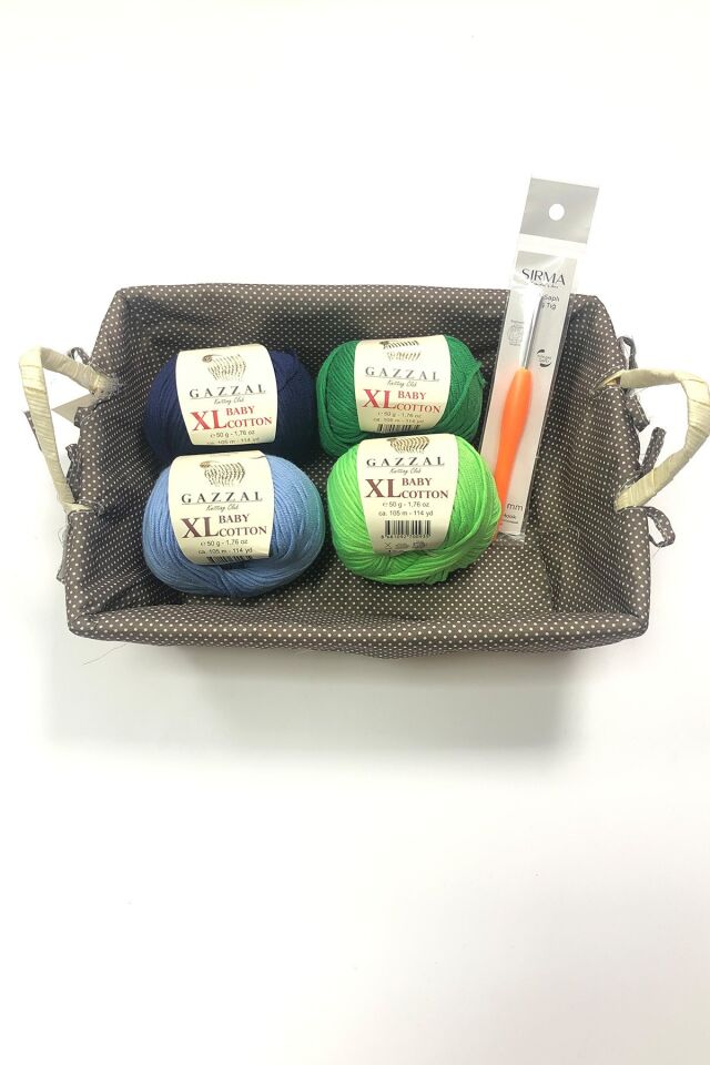 GAZZAL XL BABY COTTON İP VE TIĞ SETİ