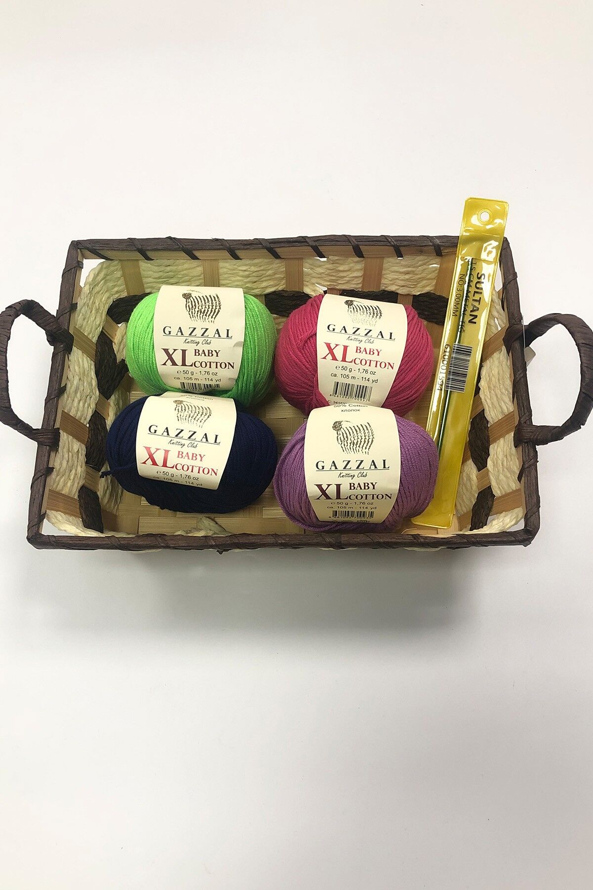 GAZZAL XL BABY COTTON İP VE TIĞ SETİ