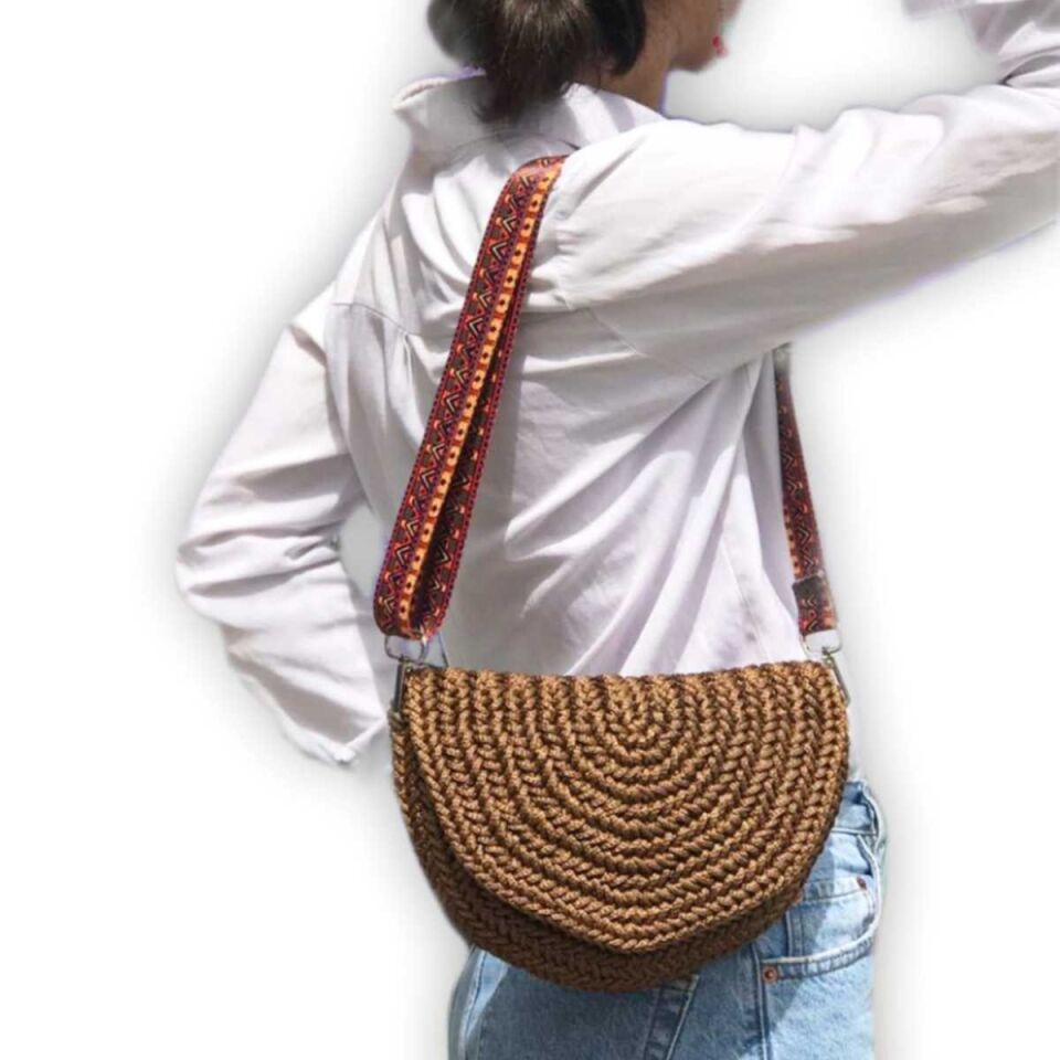 POLYESTER MACROME İP ÇANTA SETİ ÖRGÜ