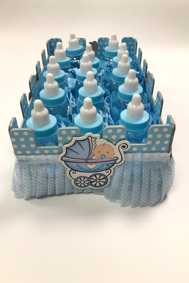 BİBERONLU BEBEK SEPETİ