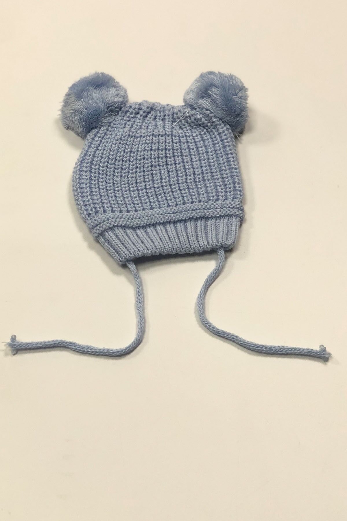TRİKO ÇİFT PONPONLU İPLİ BEBE BERE 0-6