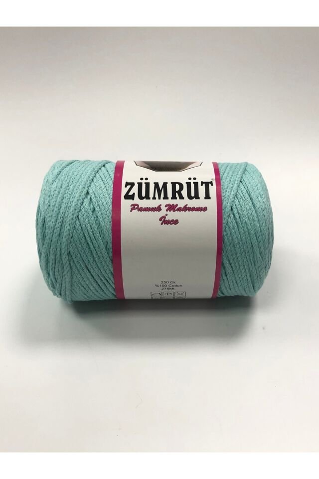 ZÜMRÜT PAMUKLU MAKROME İNCE 250 GR