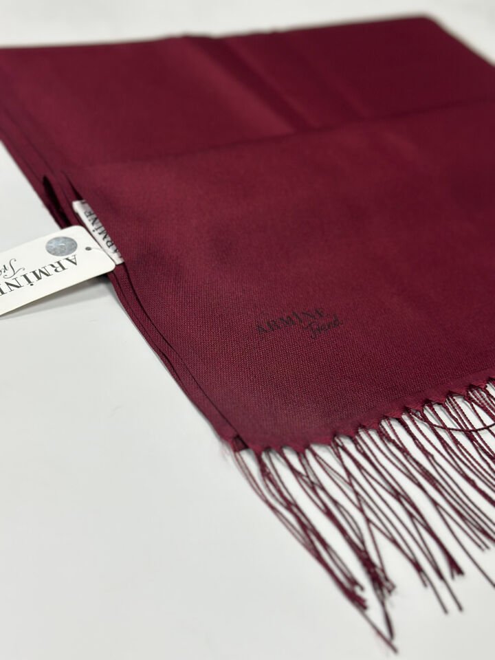 Armine Trend Nergis File Şal - Bordo