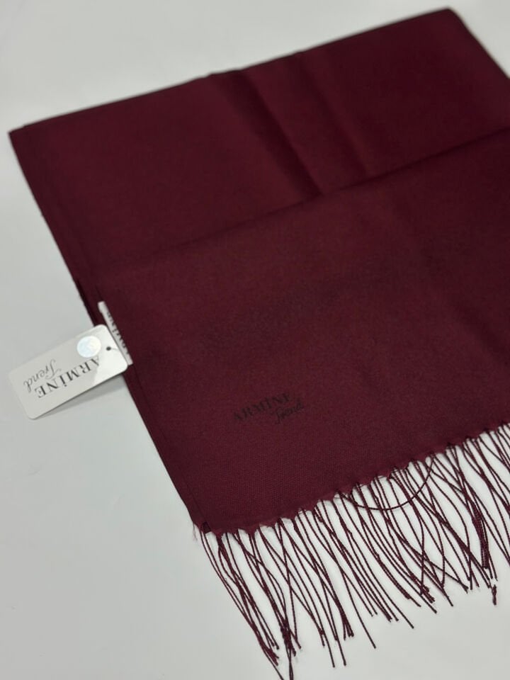 Armine Trend Nergis File Şal - Bordo