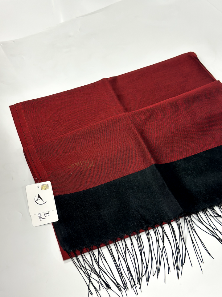 Armine Trend Crony Şal - Siyah Bordo