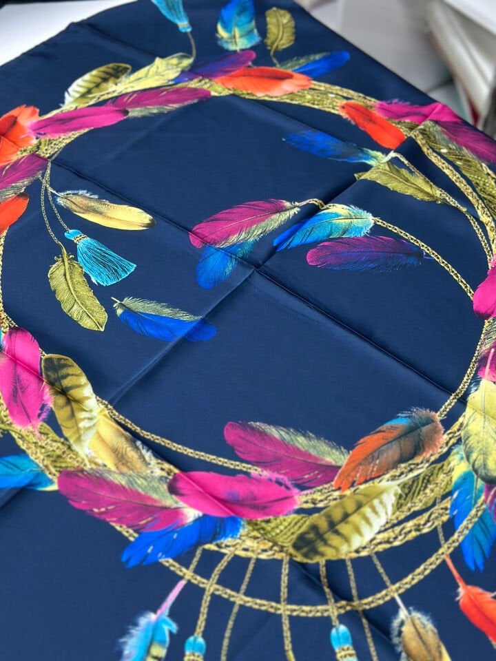 Armine Trend Renkli Eşarp - 90x90 cm