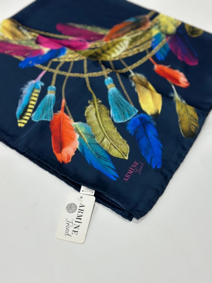 Armine Trend Renkli Eşarp - 90x90 cm