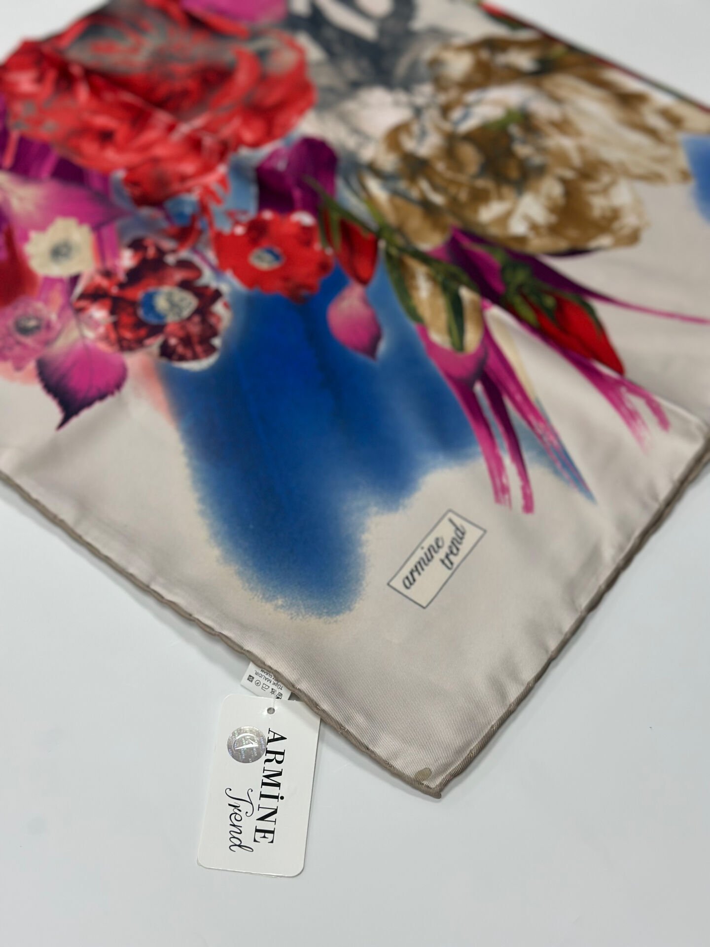 Armine Trend Renkli Eşarp - 90x90 cm