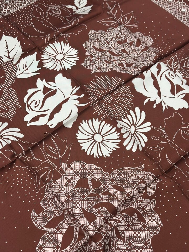 Armine Saf İpek Renkli Eşarp - 88x88 cm