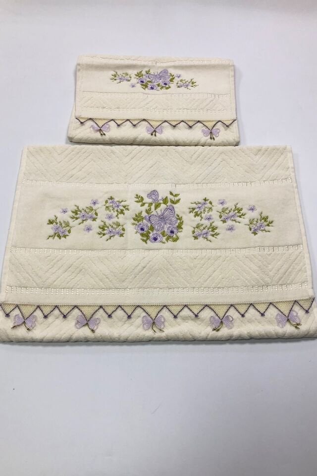 Geleneksel Zarafet İğne Oyalı Havlu Takımı