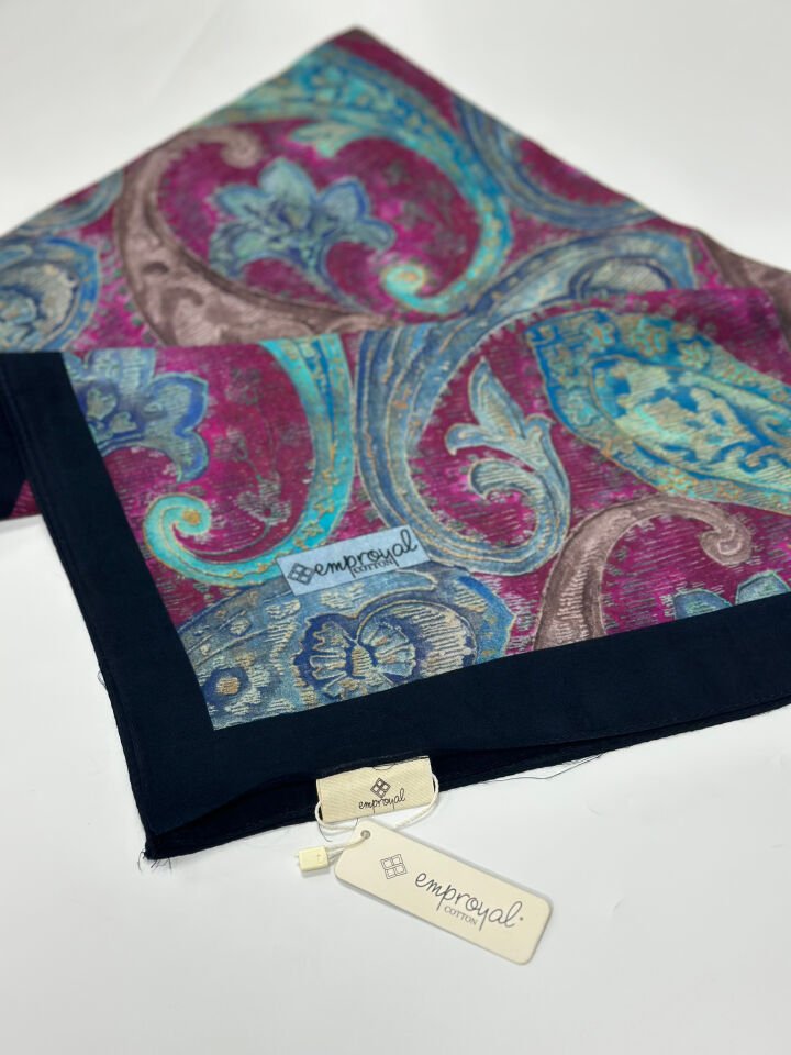 Emproyal Cotton Baskılı Şal | Doğal Pamuk
