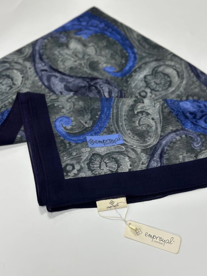 Emproyal Cotton Baskılı Şal | Doğal Pamuk