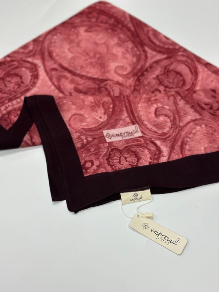 Emproyal Cotton Baskılı Şal | Doğal Pamuk