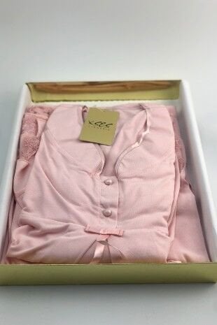 XSES 2190 Sabahlıklı Lohusa Pijama Takımı