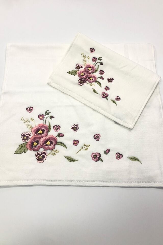 GONCA 3D NAKIŞLI 50X90 VE 30X50 HAVLU