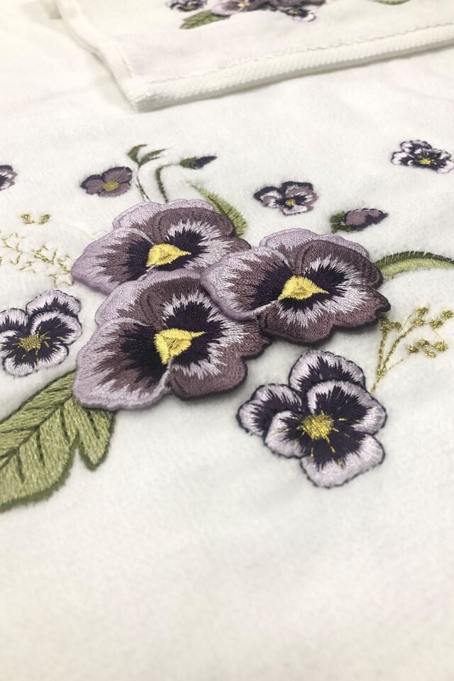 GONCA 3D NAKIŞLI 50X90 VE 30X50 HAVLU